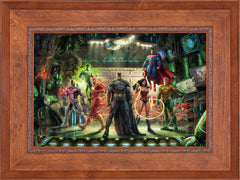 The Justice League Wall Art by Thomas Kinkade Studios Standard Number Canvas 18" x 27" Rustic Andalucian