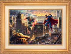 Superman™ - Man of Steel Wall Art by Thomas Kinkade Studios Standard Number Canvas 18" x 27" Antique Gold