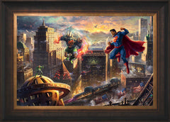 Superman™ - Man of Steel Wall Art by Thomas Kinkade Studios Standard Number Canvas 18" x 27" Estate Bronze
