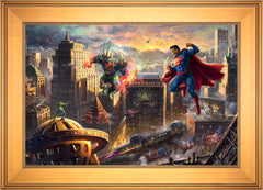 Superman™ - Man of Steel Wall Art by Thomas Kinkade Studios Standard Number Canvas 18" x 27" Gallery Gold