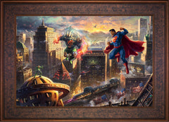 Superman™ - Man of Steel Wall Art by Thomas Kinkade Studios Standard Number Canvas 18" x 27" Gallery Bronze