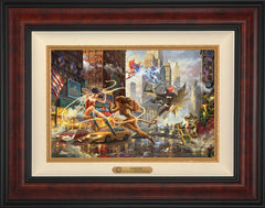The Women of DC Wall Art by Thomas Kinkade Studios Estate Edition Canvas 12" x 18" Gallery Burl