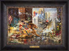 The Women of DC Wall Art by Thomas Kinkade Studios Estate Edition Canvas 12" x 18" Cabernet