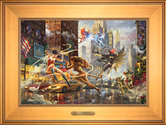 The Women of DC Wall Art by Thomas Kinkade Studios Estate Edition Canvas 12" x 18" Gallery Gold