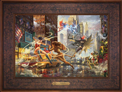 The Women of DC Wall Art by Thomas Kinkade Studios Estate Edition Canvas 12" x 18" Gallery Bronze