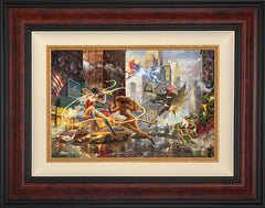 The Women of DC Wall Art by Thomas Kinkade Studios Standard Number Canvas 12" x 18" Gallery Burl