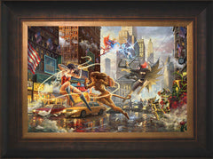 The Women of DC Wall Art by Thomas Kinkade Studios Standard Number Canvas 12" x 18" Estate Bronze