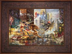 The Women of DC Wall Art by Thomas Kinkade Studios Standard Number Canvas 12" x 18" Gallery Bronze