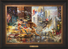 The Women of DC Wall Art by Thomas Kinkade Studios Estate Edition Canvas 18" x 27" Estate Bronze