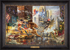 The Women of DC Wall Art by Thomas Kinkade Studios Estate Edition Canvas 18" x 27" Cabernet