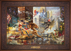 The Women of DC Wall Art by Thomas Kinkade Studios Estate Edition Canvas 18" x 27" Gallery Bronze