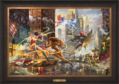 The Women of DC Wall Art by Thomas Kinkade Studios Estate Edition Canvas 24" x 36" Estate Bronze