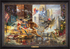 The Women of DC Wall Art by Thomas Kinkade Studios Estate Edition Canvas 24" x 36" Cabernet