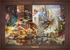 The Women of DC Wall Art by Thomas Kinkade Studios Estate Edition Canvas 24" x 36" Gallery Bronze