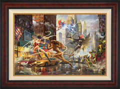 The Women of DC Wall Art by Thomas Kinkade Studios Standard Number Canvas 24" x 36" Gallery Burl