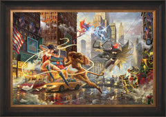 The Women of DC Wall Art by Thomas Kinkade Studios Standard Number Canvas 24" x 36" Estate Bronze