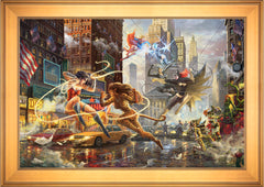 The Women of DC Wall Art by Thomas Kinkade Studios Standard Number Canvas 24" x 36" Gallery Gold