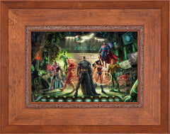 The Justice League Wall Art by Thomas Kinkade Studios Standard Number Canvas 12" x 18" Rustic Andalucian