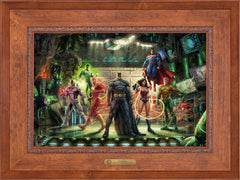 The Justice League Wall Art by Thomas Kinkade Studios Estate Edition Canvas 18" x 27" Rustic Andalucian