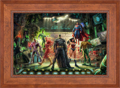 The Justice League Wall Art by Thomas Kinkade Studios Standard Number Canvas 24" x 36" Rustic Andalucian
