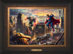 Superman™ - Man of Steel Wall Art by Thomas Kinkade Studios Estate Edition Canvas 12" x 18" Estate Bronze