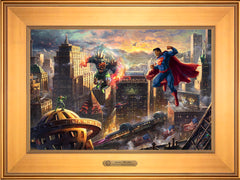 Superman™ - Man of Steel Wall Art by Thomas Kinkade Studios Estate Edition Canvas 12" x 18" Gallery Gold