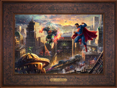 Superman™ - Man of Steel Wall Art by Thomas Kinkade Studios Estate Edition Canvas 12" x 18" Gallery Bronze