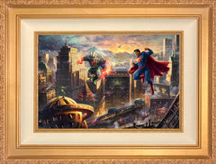 Superman™ - Man of Steel Wall Art by Thomas Kinkade Studios Standard Number Canvas 12" x 18" Antique Gold