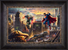 Superman™ - Man of Steel Wall Art by Thomas Kinkade Studios Standard Number Canvas 12" x 18" Cabernet