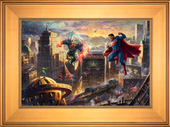 Superman™ - Man of Steel Wall Art by Thomas Kinkade Studios Standard Number Canvas 12" x 18" Gallery Gold