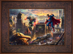 Superman™ - Man of Steel Wall Art by Thomas Kinkade Studios Standard Number Canvas 12" x 18" Gallery Bronze