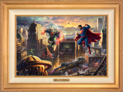 Superman™ - Man of Steel Wall Art by Thomas Kinkade Studios Estate Edition Canvas 18" x 27" Antique Gold