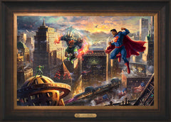 Superman™ - Man of Steel Wall Art by Thomas Kinkade Studios Estate Edition Canvas 18" x 27" Estate Bronze