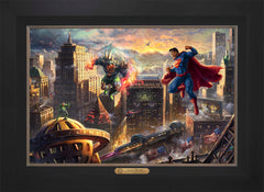 Superman™ - Man of Steel Wall Art by Thomas Kinkade Studios Estate Edition Canvas 18" x 27" Modern Black