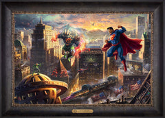 Superman™ - Man of Steel Wall Art by Thomas Kinkade Studios Estate Edition Canvas 18" x 27" Cabernet