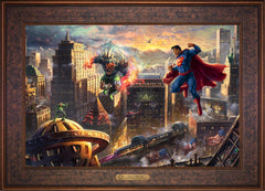 Superman™ - Man of Steel Wall Art by Thomas Kinkade Studios Estate Edition Canvas 18" x 27" Gallery Bronze