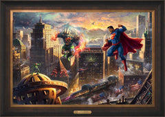 Superman™ - Man of Steel Wall Art by Thomas Kinkade Studios Estate Edition Canvas 24" x 36" Estate Bronze