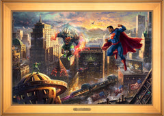 Superman™ - Man of Steel Wall Art by Thomas Kinkade Studios Estate Edition Canvas 24" x 36" Gallery Gold