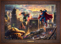 Superman™ - Man of Steel Wall Art by Thomas Kinkade Studios Estate Edition Canvas 24" x 36" Gallery Bronze