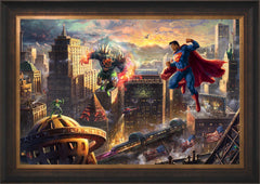 Superman™ - Man of Steel Wall Art by Thomas Kinkade Studios Standard Number Canvas 24" x 36" Estate Bronze