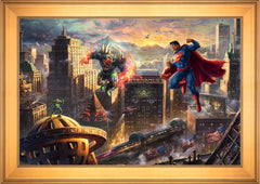 Superman™ - Man of Steel Wall Art by Thomas Kinkade Studios Standard Number Canvas 24" x 36" Gallery Gold