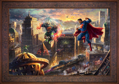 Superman™ - Man of Steel Wall Art by Thomas Kinkade Studios Standard Number Canvas 24" x 36" Gallery Bronze