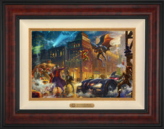 The Dark Knight™ Saves Gotham City™ Wall Art by Thomas Kinkade Studios Estate Edition Canvas 12" x 18" Gallery Burl