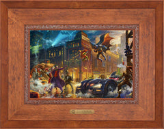 The Dark Knight™ Saves Gotham City™ Wall Art by Thomas Kinkade Studios Estate Edition Canvas 12" x 18" Rustic Andalucian