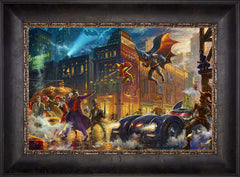 The Dark Knight™ Saves Gotham City™ Wall Art by Thomas Kinkade Studios Standard Number Canvas 12" x 18" Cabernet