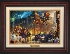 The Dark Knight™ Saves Gotham City™ Wall Art by Thomas Kinkade Studios Estate Edition Canvas 18" x 27" Gallery Burl
