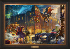 The Dark Knight™ Saves Gotham City™ Wall Art by Thomas Kinkade Studios Estate Edition Canvas 24" x 36" Estate Bronze