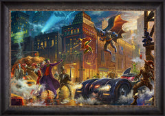 The Dark Knight™ Saves Gotham City™ Wall Art by Thomas Kinkade Studios Standard Number Canvas 24" x 36" Cabernet
