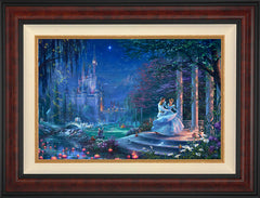 Disney Cinderella Dancing in the Starlight Wall Art by Thomas Kinkade Studios Standard Number Canvas 18" x 27" Gallery Burl