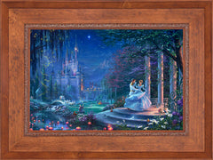 Disney Cinderella Dancing in the Starlight Wall Art by Thomas Kinkade Studios Standard Number Canvas 18" x 27" Rustic Andalucian